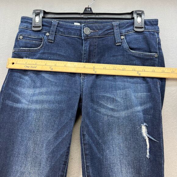 Kut From The Kloth Jeans Women's 0 Dark Blue Catherine Boyfriend Preppy Normcore - Picture 3 of 16